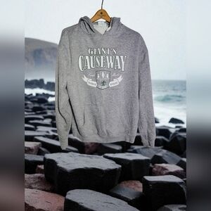Lansdowne Sz L Gray Giant's Causeway Northern Ireland Hoodie